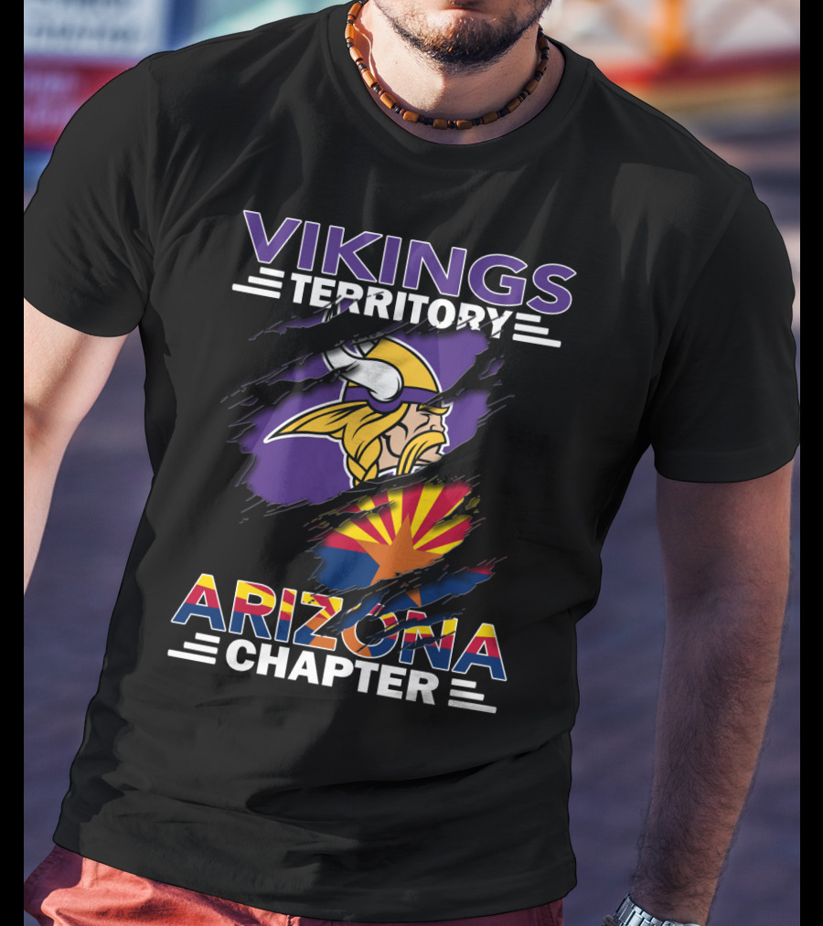 Vikings Territory Arizona Chapter Minnesota Football Fan Club Representation T-Shirt