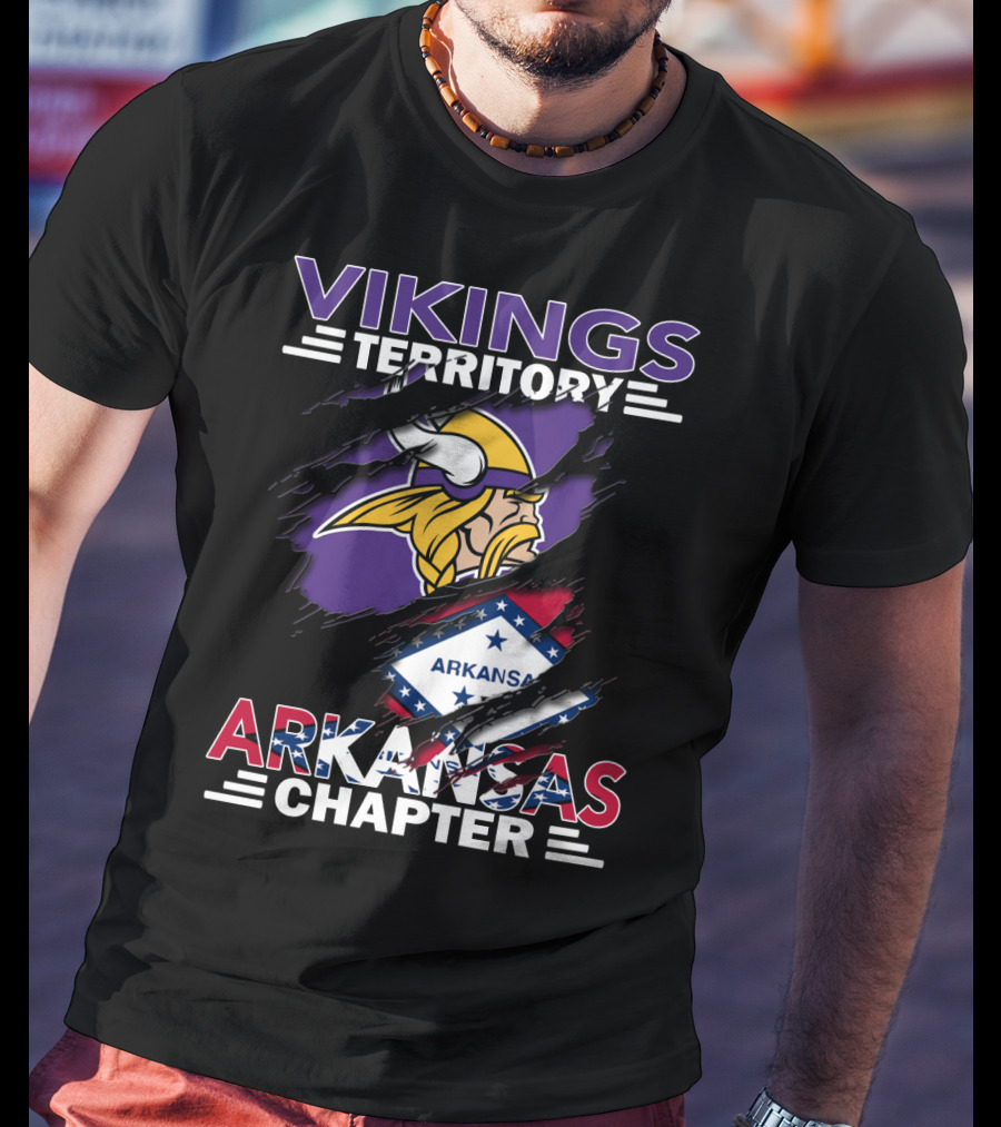 Vikings Territory Arkansas Chapter NFL Fan Group Minnesota T-Shirt