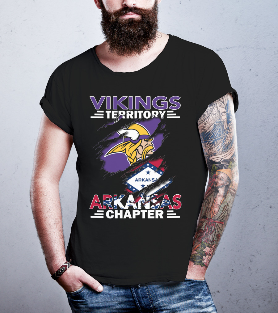 Vikings Territory Arkansas Chapter NFL Fan Group Minnesota T-Shirt