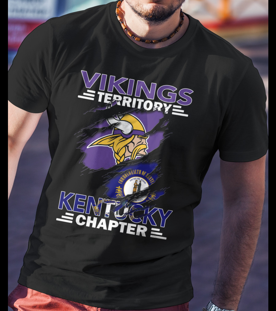 Vikings Territory Kentucky Chapter Commonwealth Of Kentucky Helmet T-Shirt