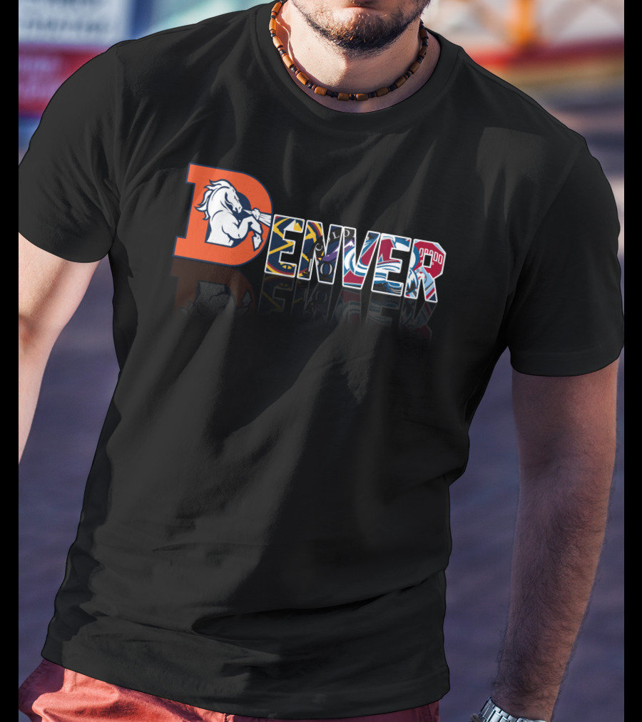 Denver Broncos Nuggets Avalanche Rapids City T-Shirt
