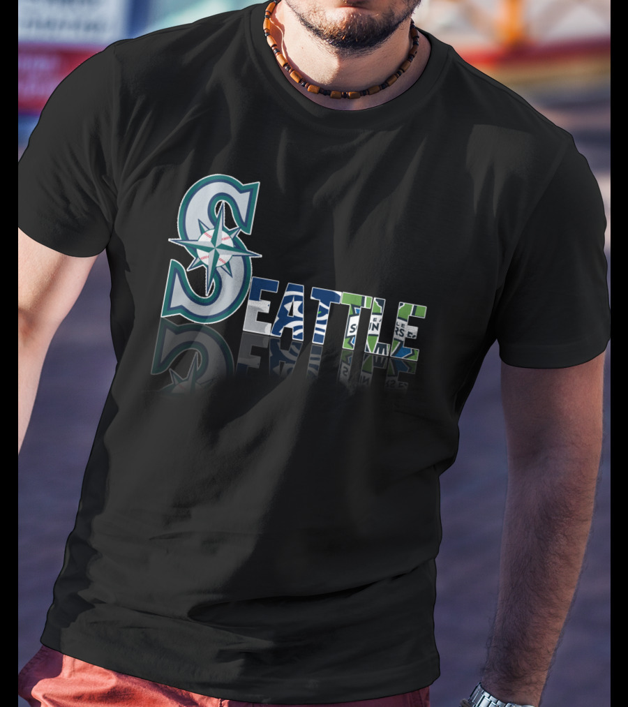 Seattle Mariners Seahawks Sounders City T-Shirt