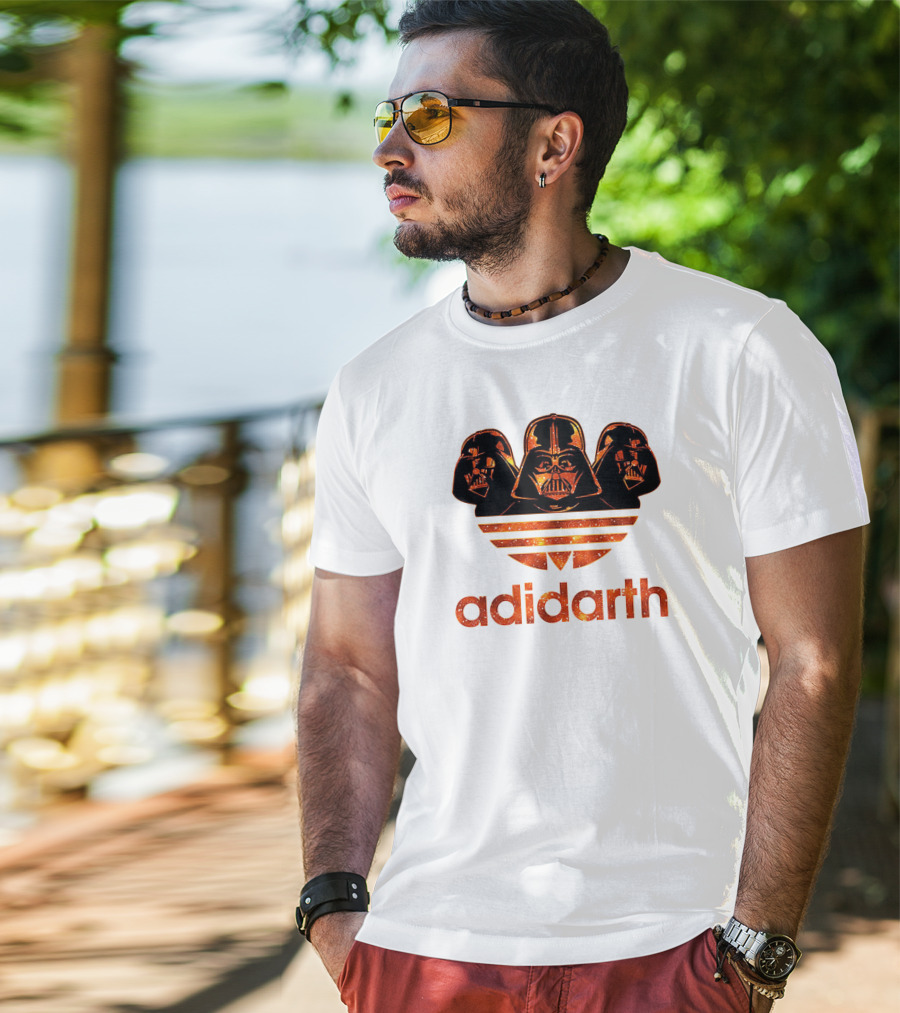 Adidarth Darth Vader Logo Orange Trio T-Shirt