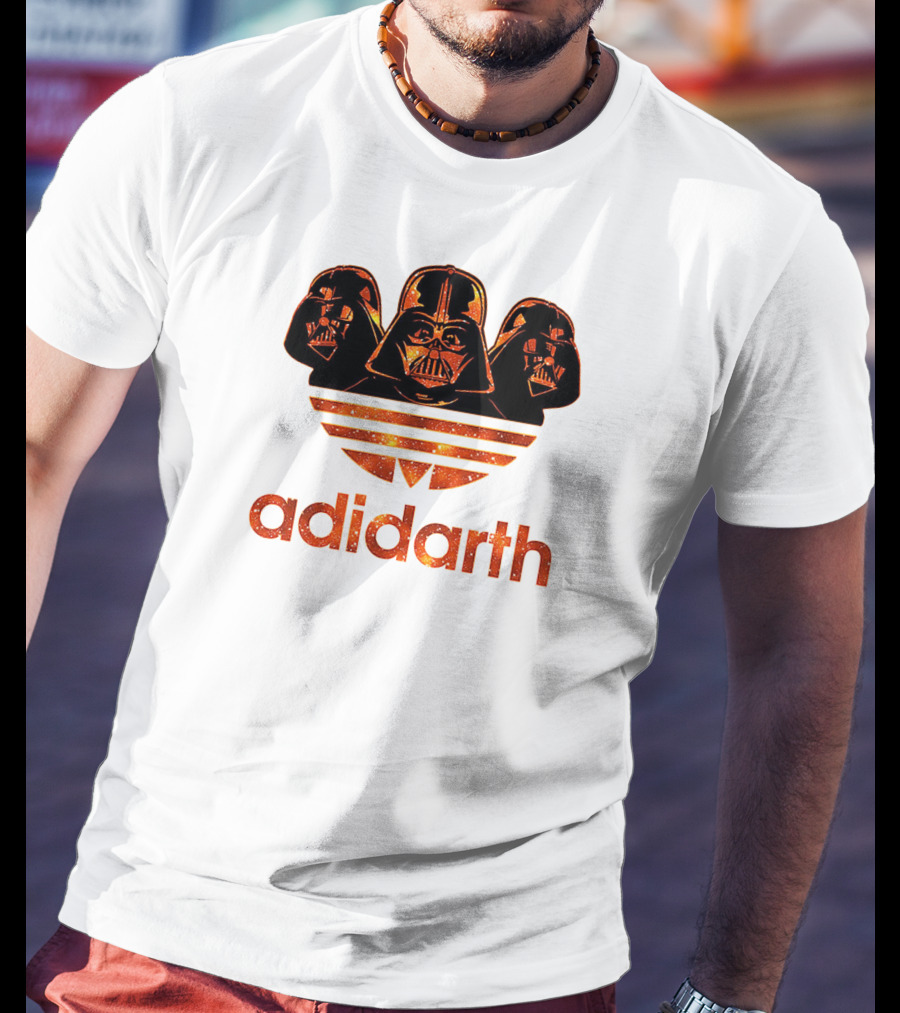 Adidarth Darth Vader Logo Orange Trio T-Shirt