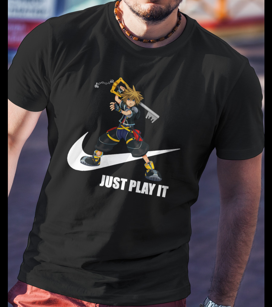 Just Play It Kingdom Hearts Sora Keyblade T-Shirt