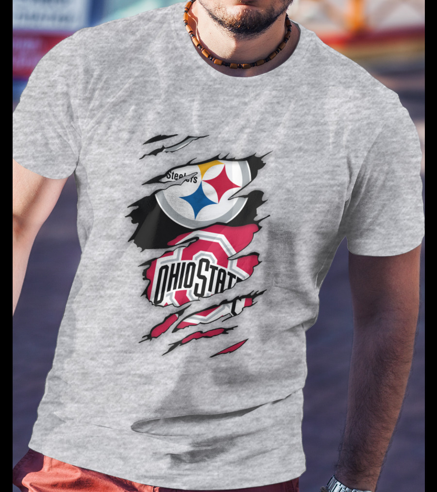 Ohio State Buckeyes Steelers Rip T-Shirt