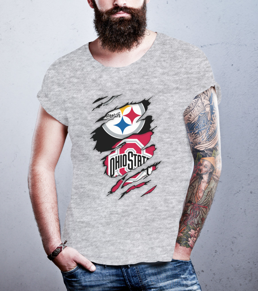 Ohio State Buckeyes Steelers Rip T-Shirt