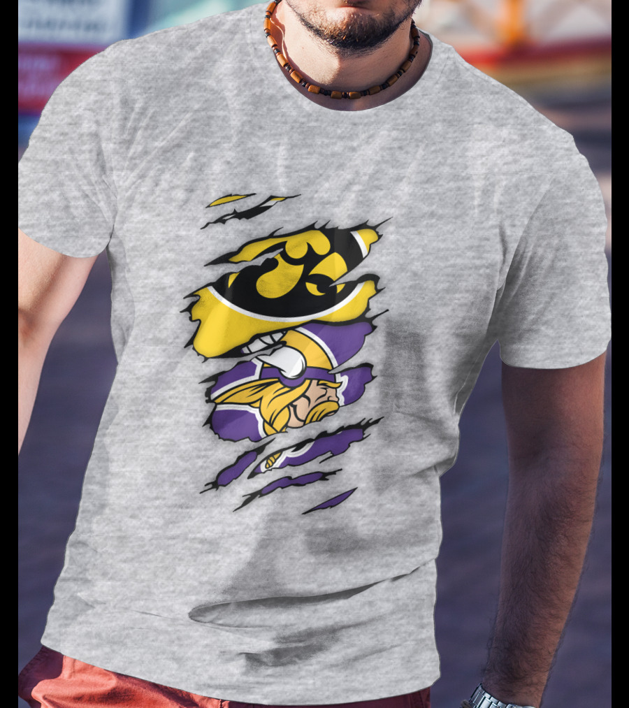 Minnesota Vikings Iowa Hawkeyes Fusion T-Shirt