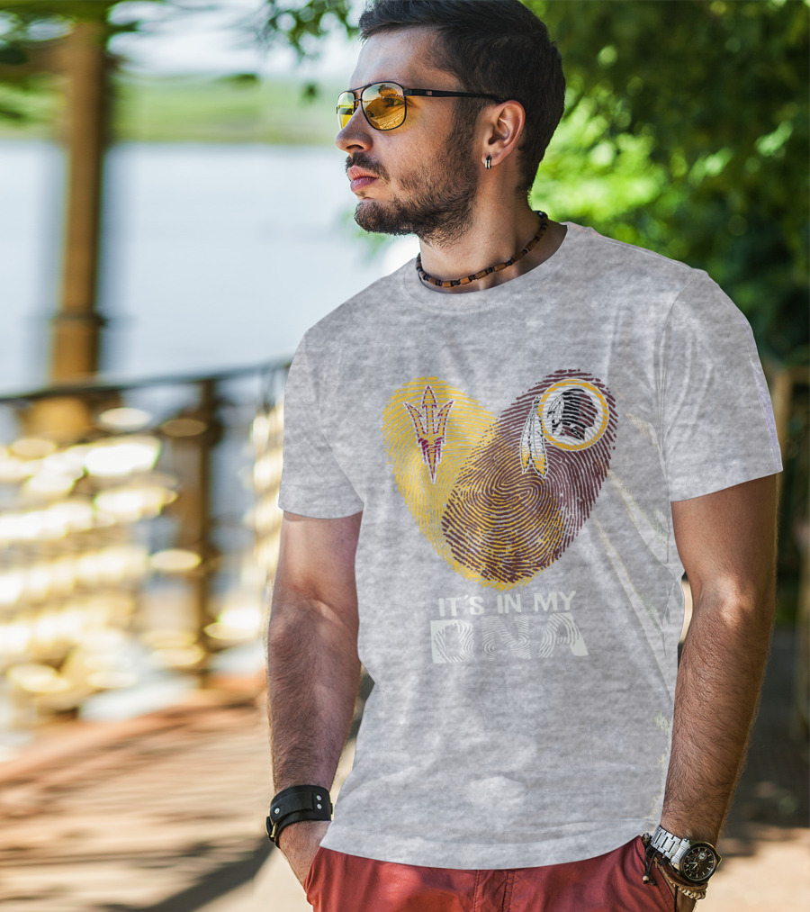 Arizona State Sun Devils It's In My Dna Washington Redskins T-Shirt