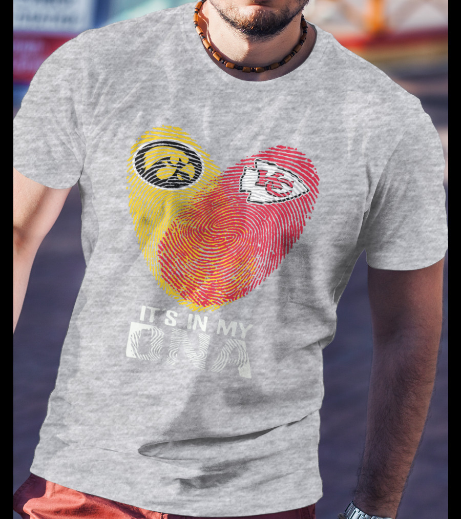Kansas City Chiefs Iowa Hawkeyes It's In My Dna T-Shirt
