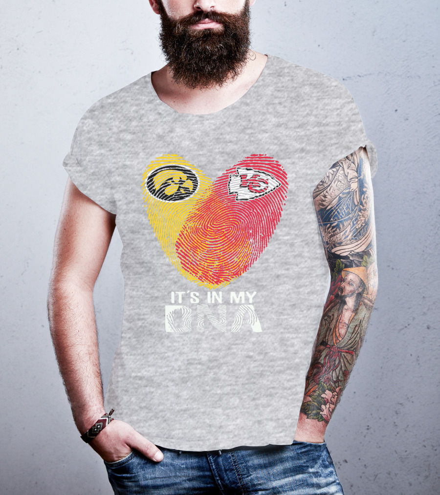 Kansas City Chiefs Iowa Hawkeyes It's In My Dna T-Shirt