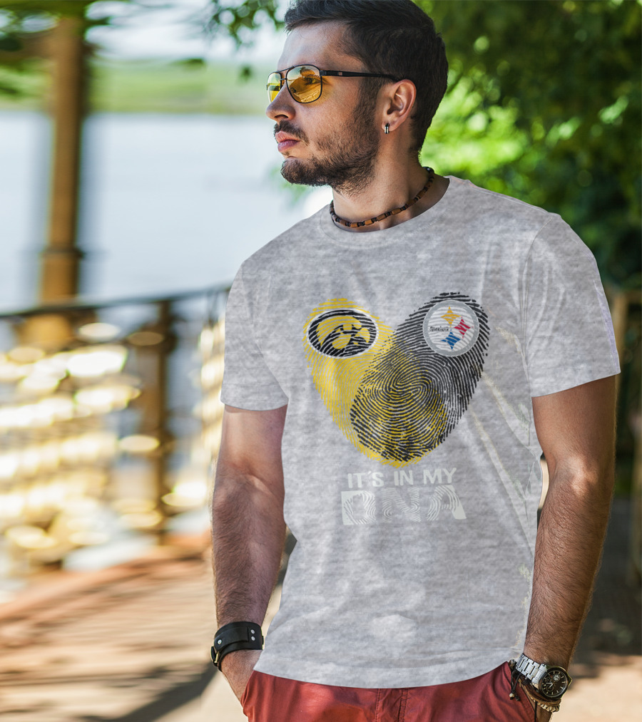 Pittsburgh Steelers Iowa Hawkeye It's In My Dna T-Shirt
