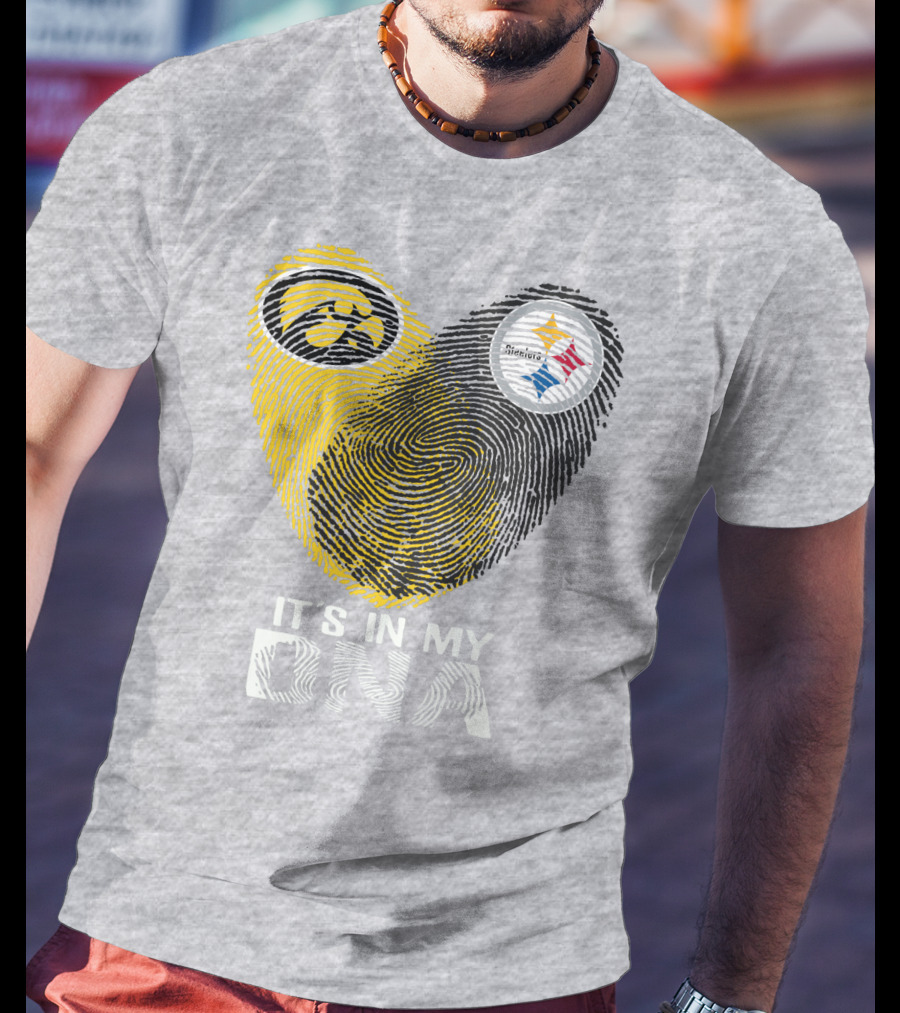 Pittsburgh Steelers Iowa Hawkeye It's In My Dna T-Shirt