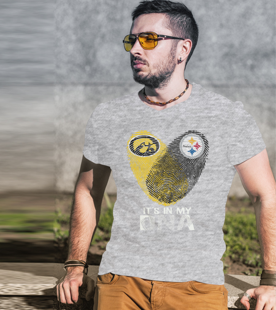 Pittsburgh Steelers Iowa Hawkeye It's In My Dna T-Shirt