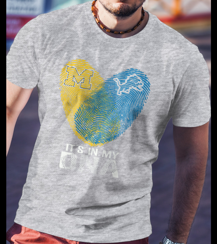 Detroit Lions Michigan It's In My Dna T-Shirt