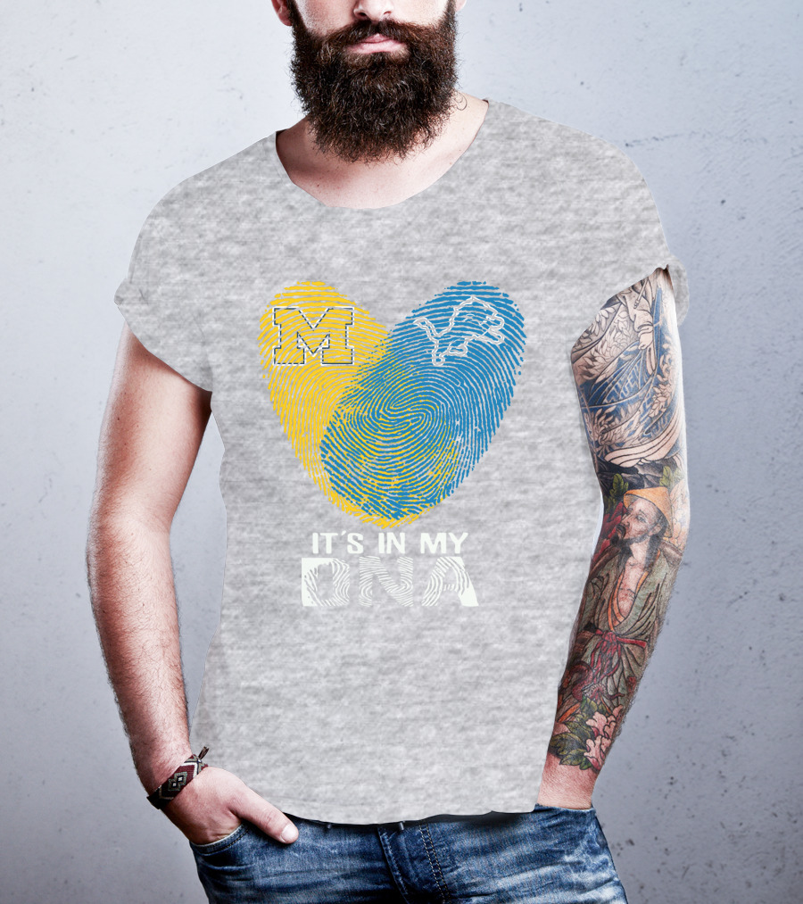 Detroit Lions Michigan It's In My Dna T-Shirt