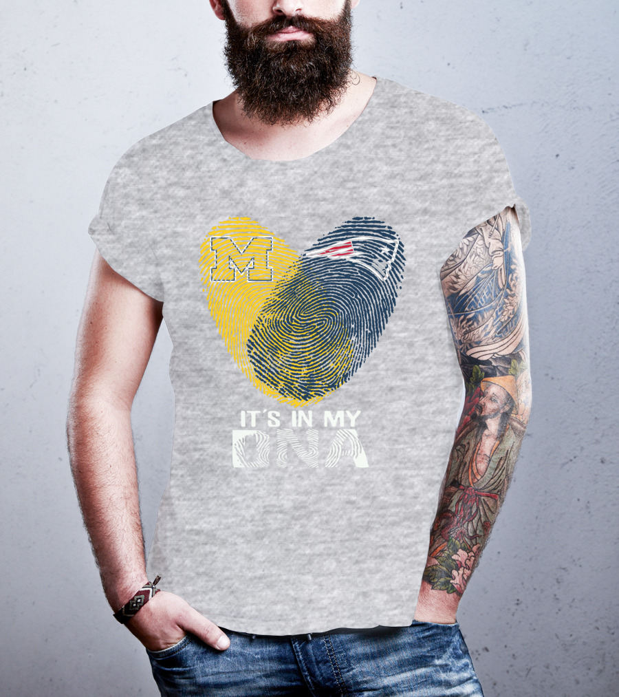 Michigan New England Patriots It's In My Dna T-Shirt