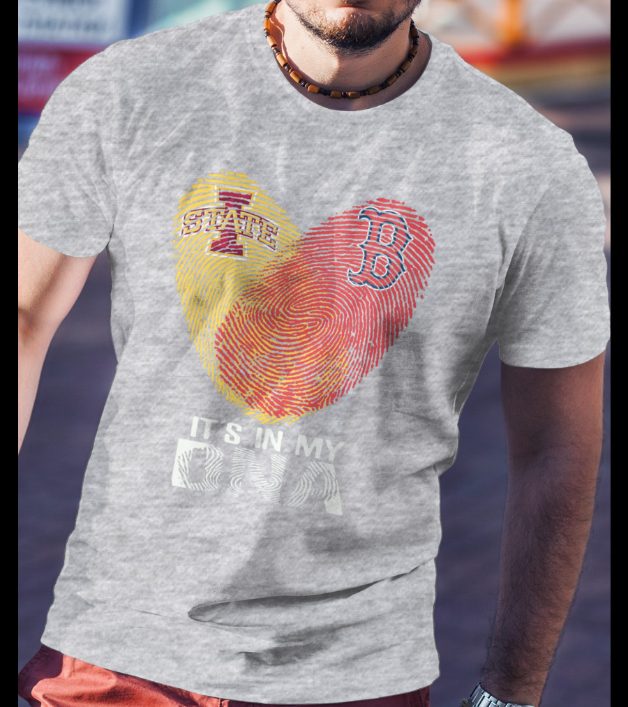 Boston Red Sox Iowa State It's In My DNA T-Shirt