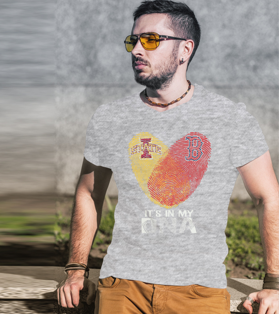 Boston Red Sox Iowa State It's In My DNA T-Shirt