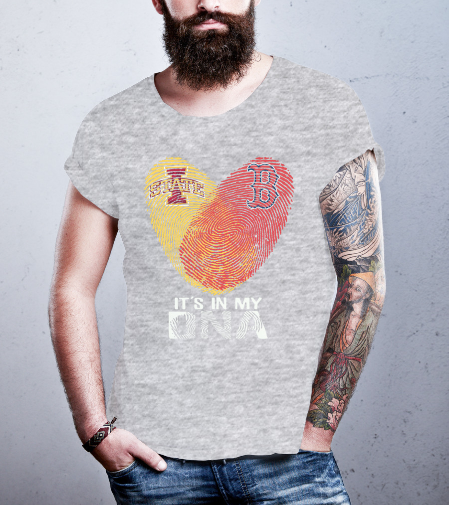 Boston Red Sox Iowa State It's In My DNA T-Shirt