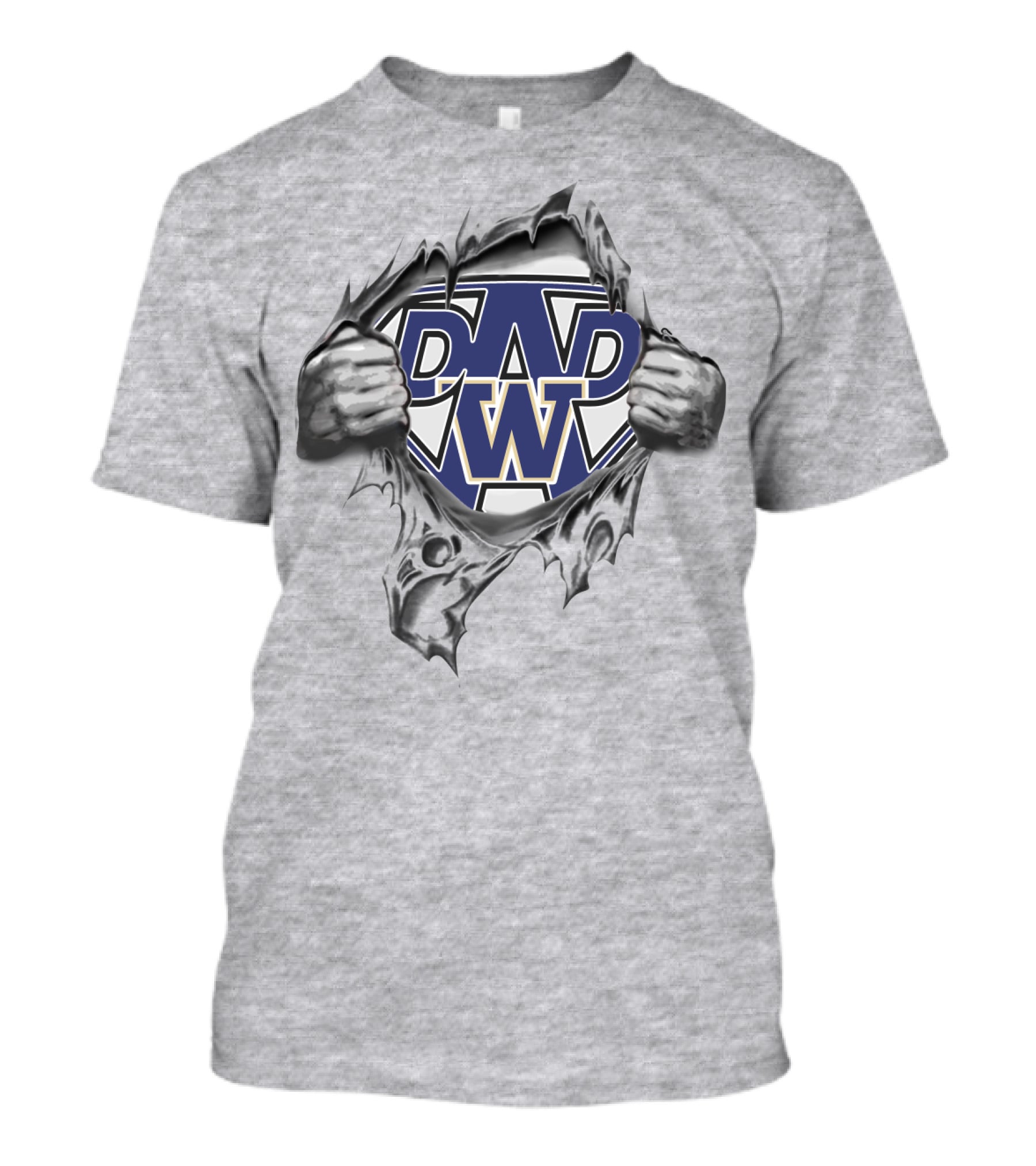 Huskies Super Dad Hidden Strength T-Shirt