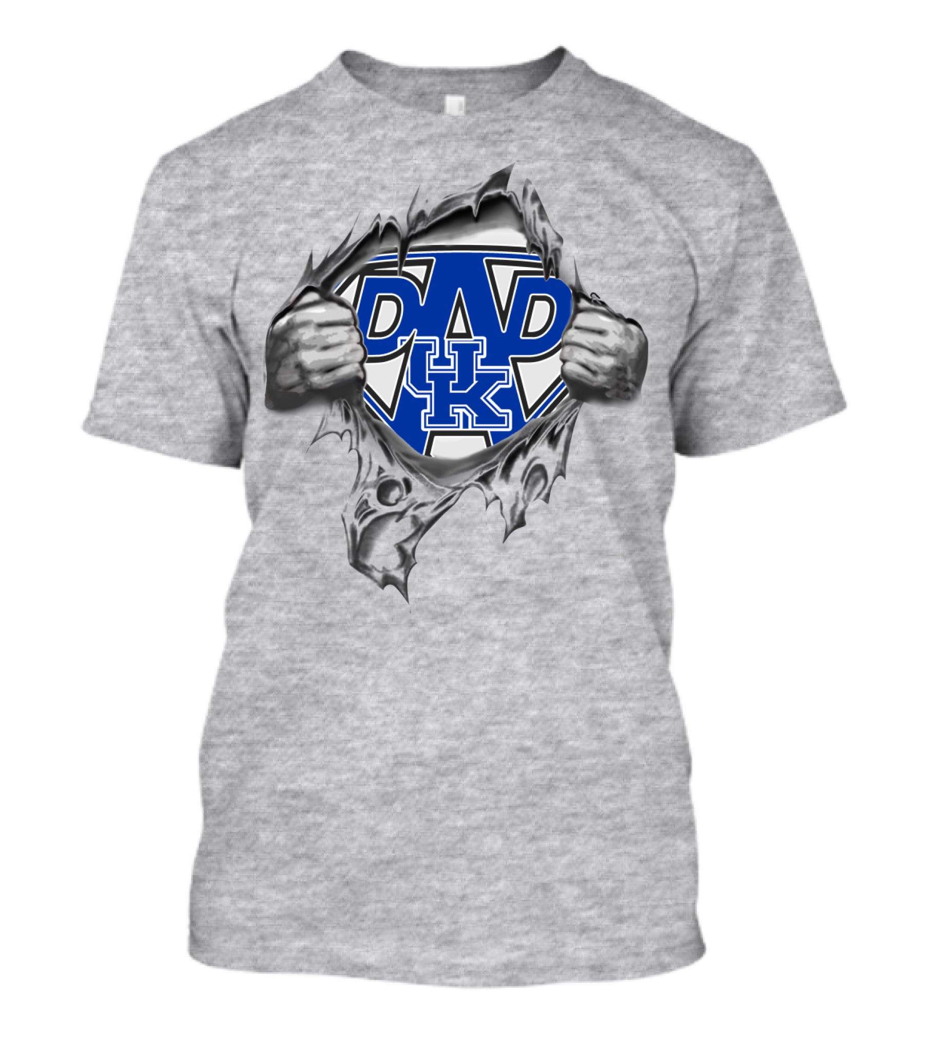 Super Dad Kentucky UK Logo Shield Tear Superhero T-Shirt