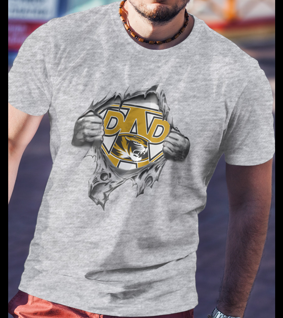 Missouri Dad Super Tiger Pride T-Shirt