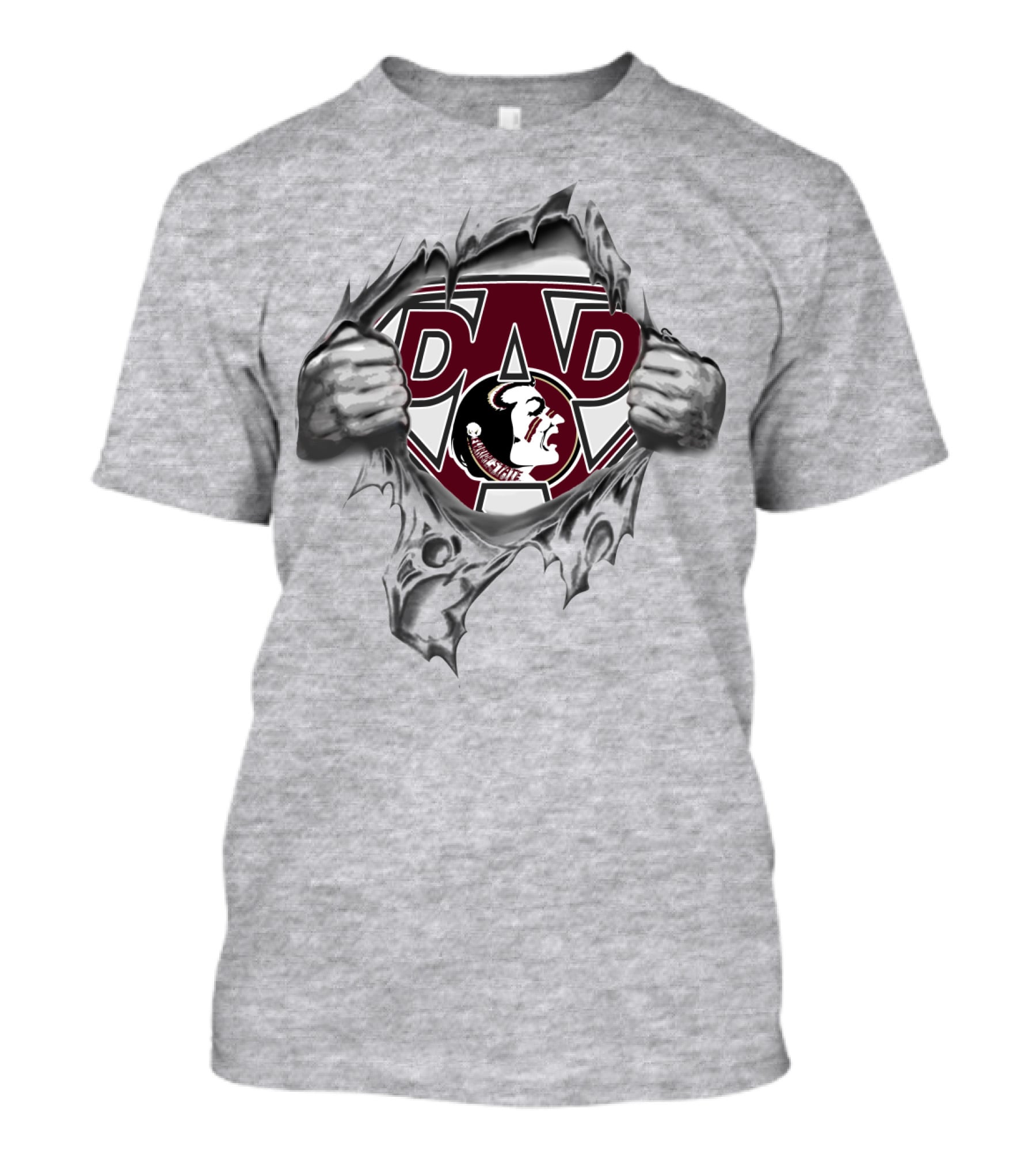 Seminoles Dad Super Logo Football Dad T-Shirt