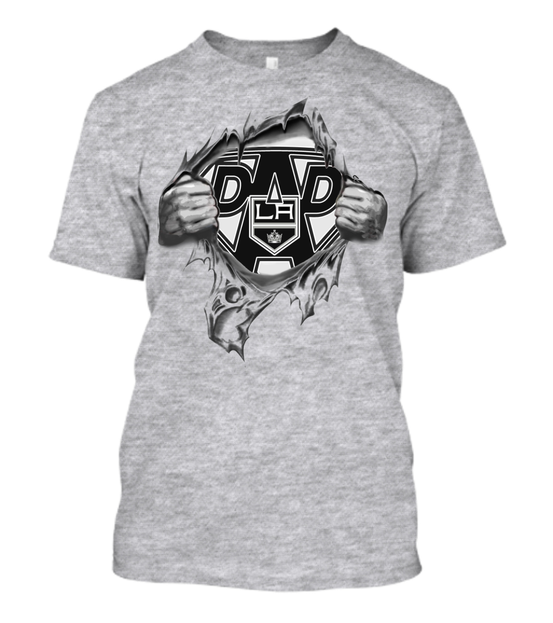 LA Kings Super Dad Knight Badge T-Shirt