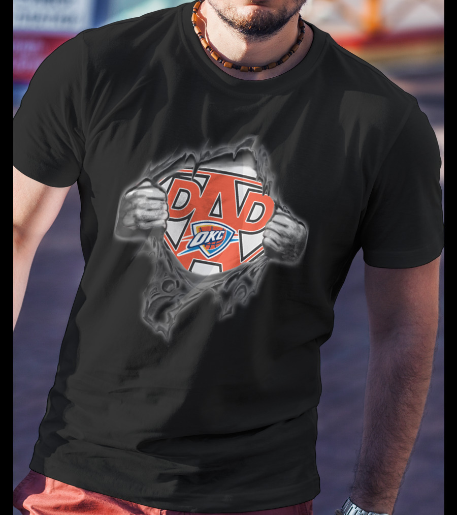 Oklahoma City Thunder Super Dad T-Shirt