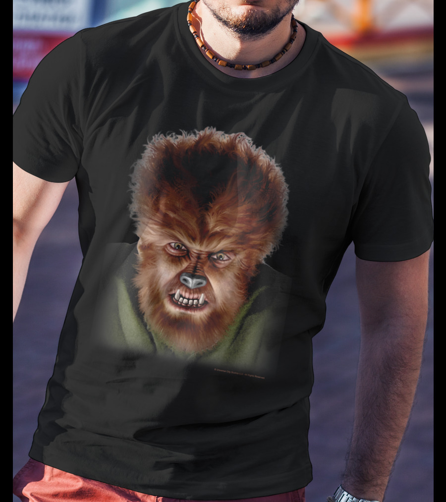 Universal Monsters The Wolf Man Classic Face T-Shirt