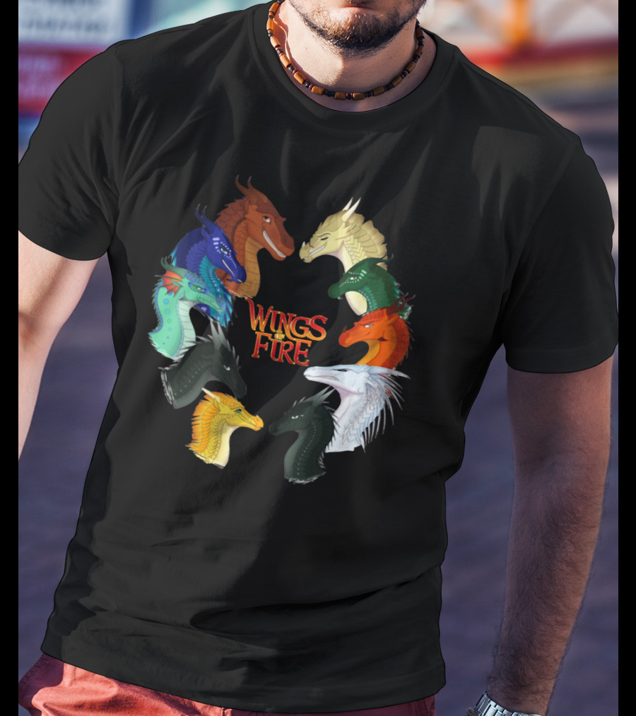 Wings Of Fire All Together Dragon Circle T-Shirt