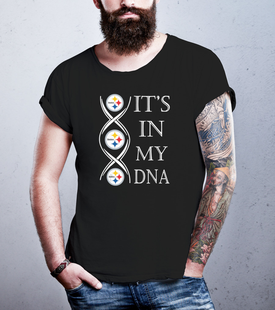 Pittsburgh Steelers It's In My DNA Football Fan Christmas T-Shirt