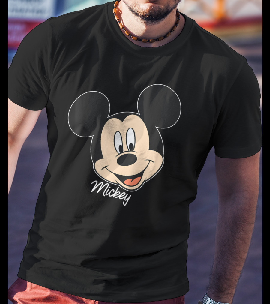 Disney Mickey And Friends Mickey Mouse Big Face Mickey T-Shirt