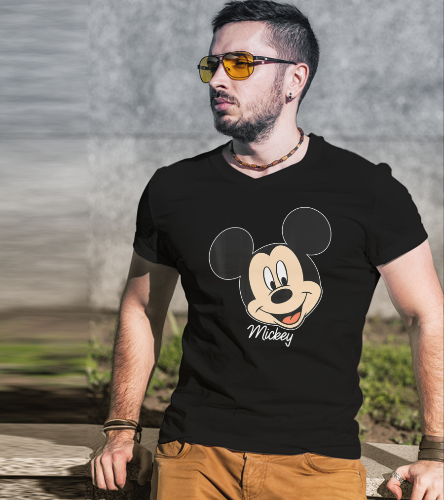 Disney Mickey And Friends Mickey Mouse Big Face Mickey T-Shirt