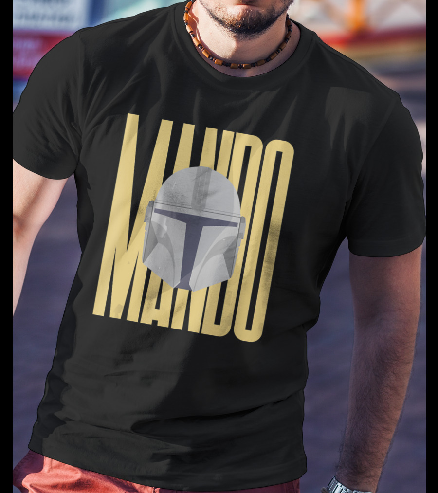 Mando Helmet Star Wars The Mandalorian Merch T-Shirt