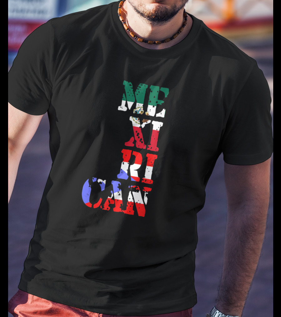 Mexican Puerto Rican Mexirican Flag Colors T-Shirt