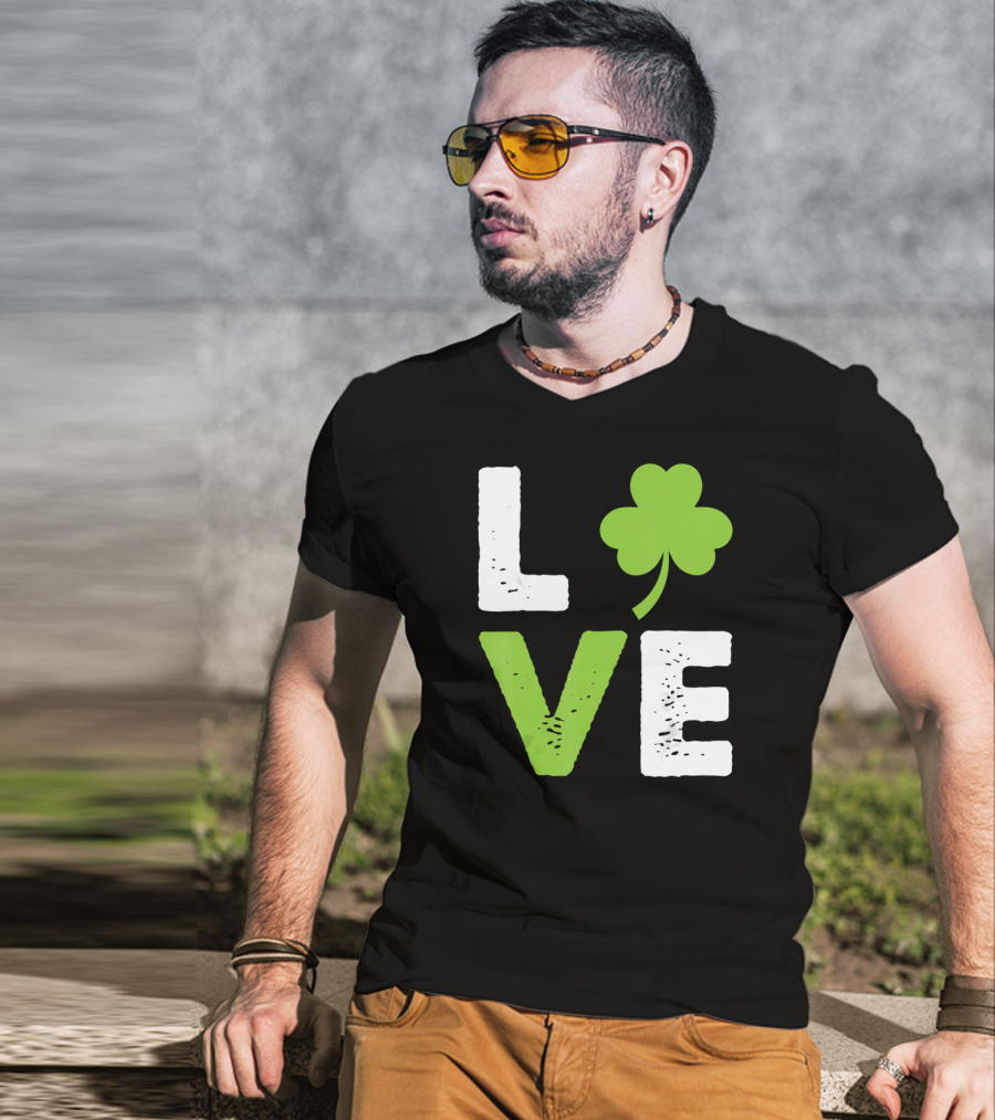 Love Shamrock Irish Love T-Shirt