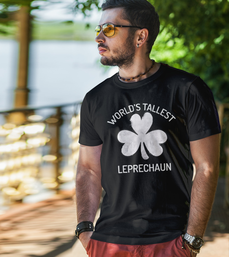 World’s Tallest Leprechaun Vintage Shamrock Patrick T-Shirt