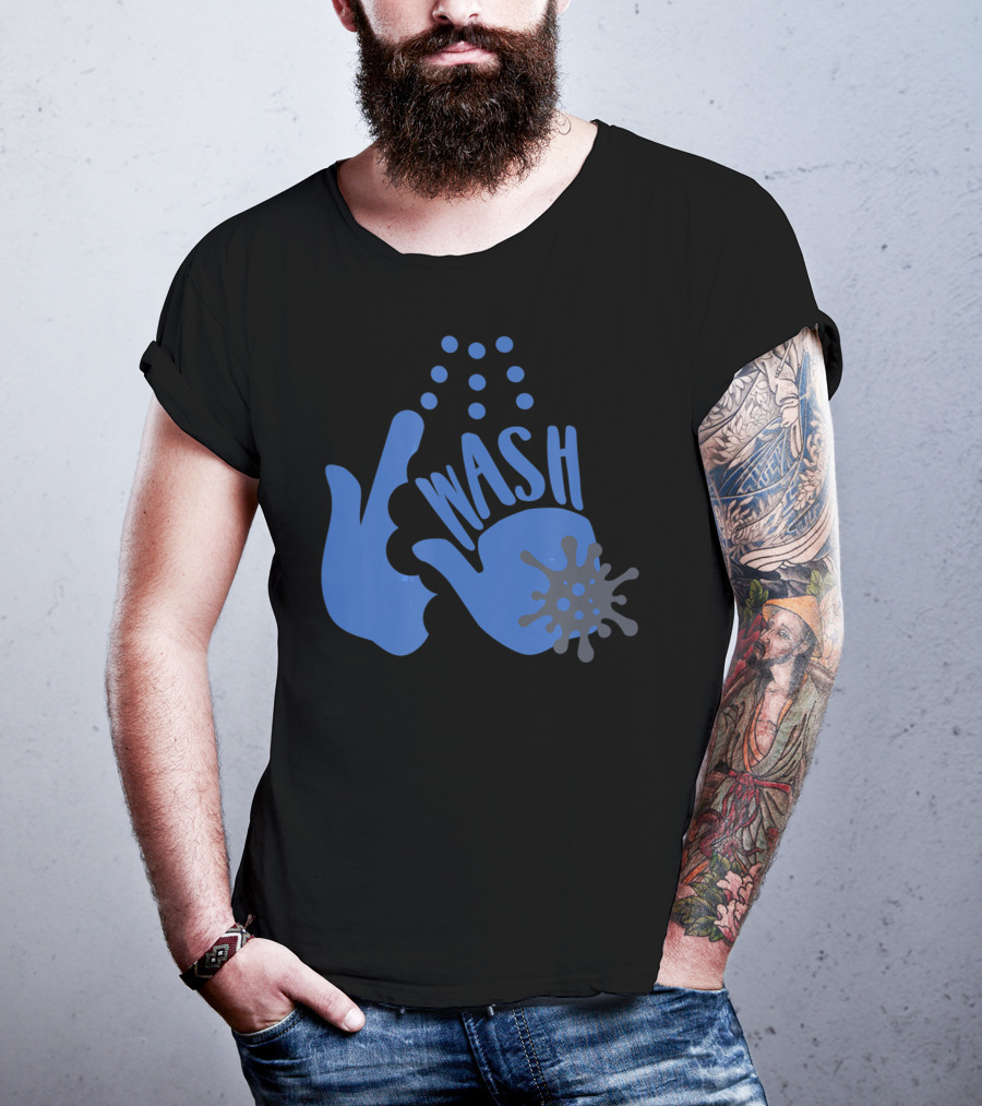 Wash Your Freakin' Hands Virus Bubbles T-Shirt