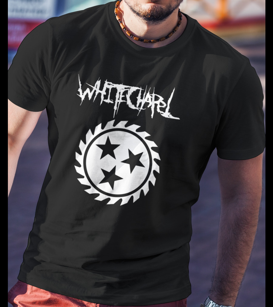 Whitechapel Three Stars Saw Blade T-Shirt
