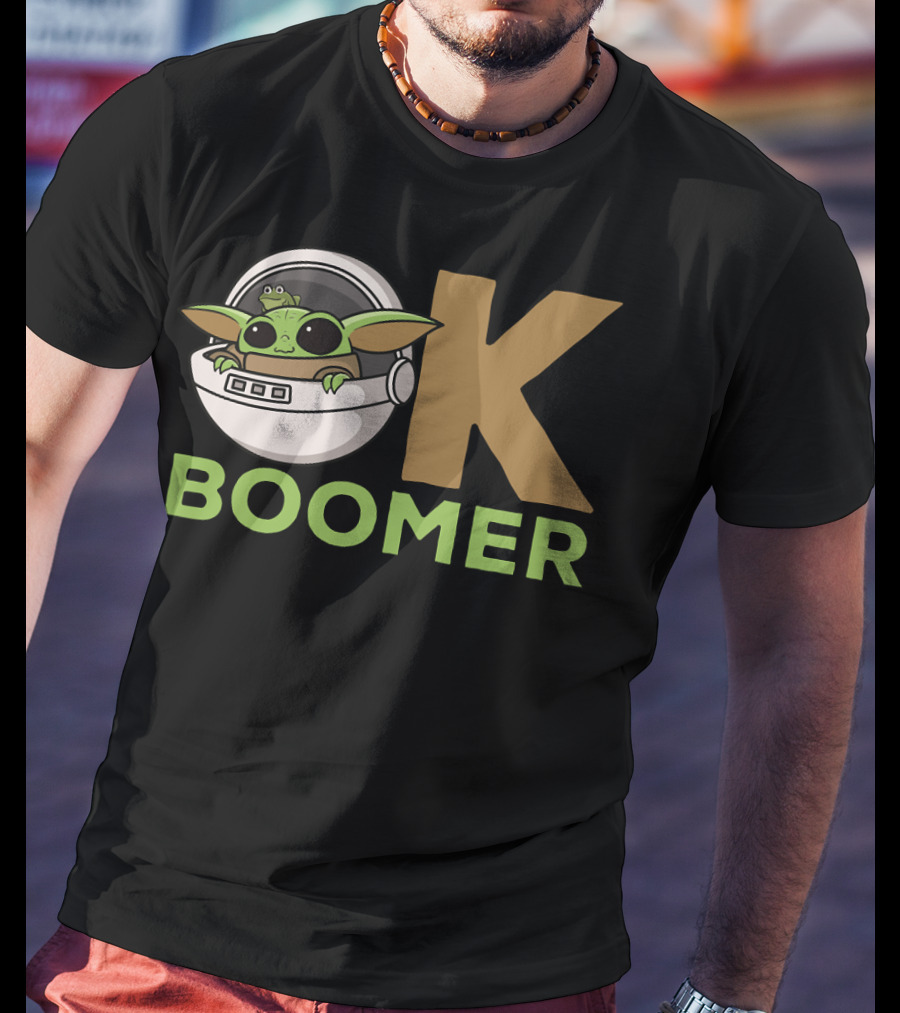 OK Boomer Baby Yoda Meme T-Shirt