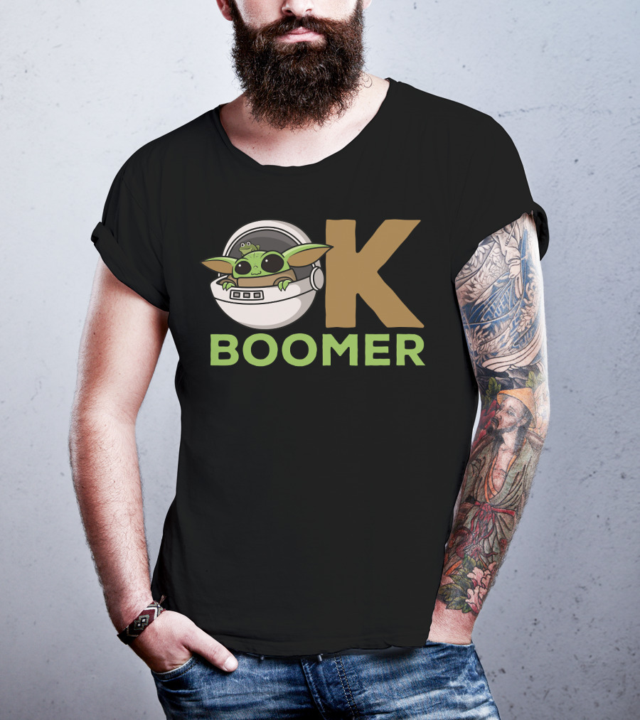 OK Boomer Baby Yoda Meme T-Shirt