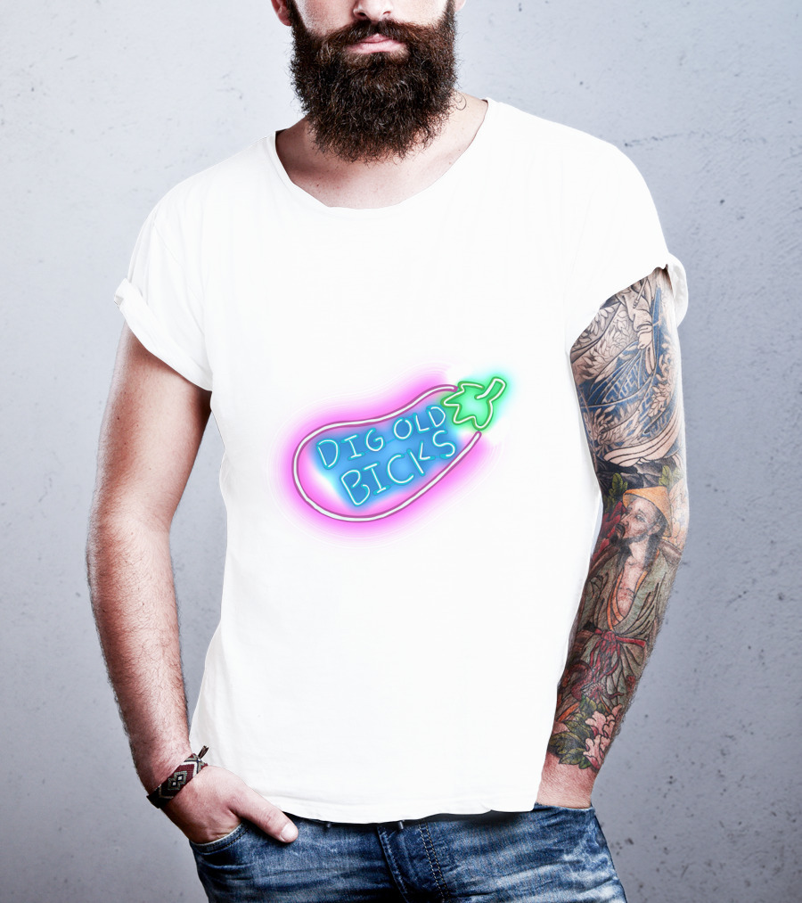 Dig Old Bick Neon Eggplant Terry Korvo Solar Opposites T-Shirt