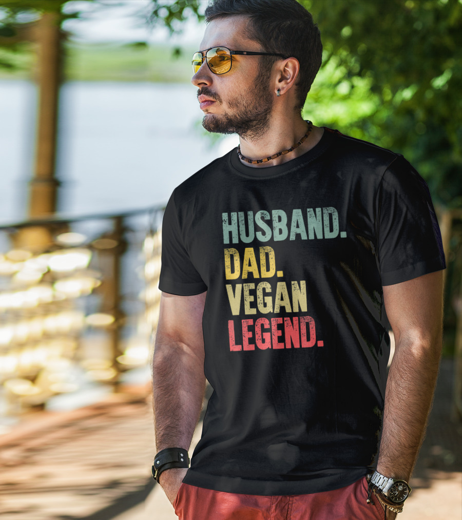 Husband Dad Vegan Legend T-Shirt