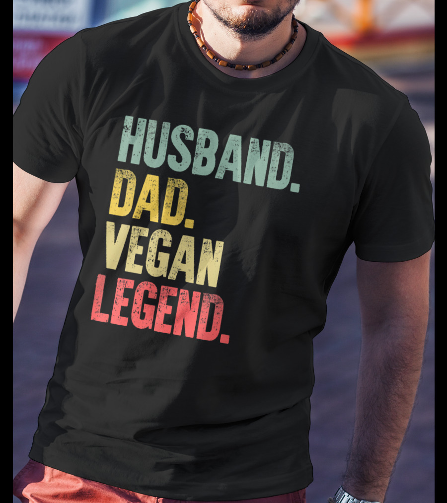 Husband Dad Vegan Legend T-Shirt
