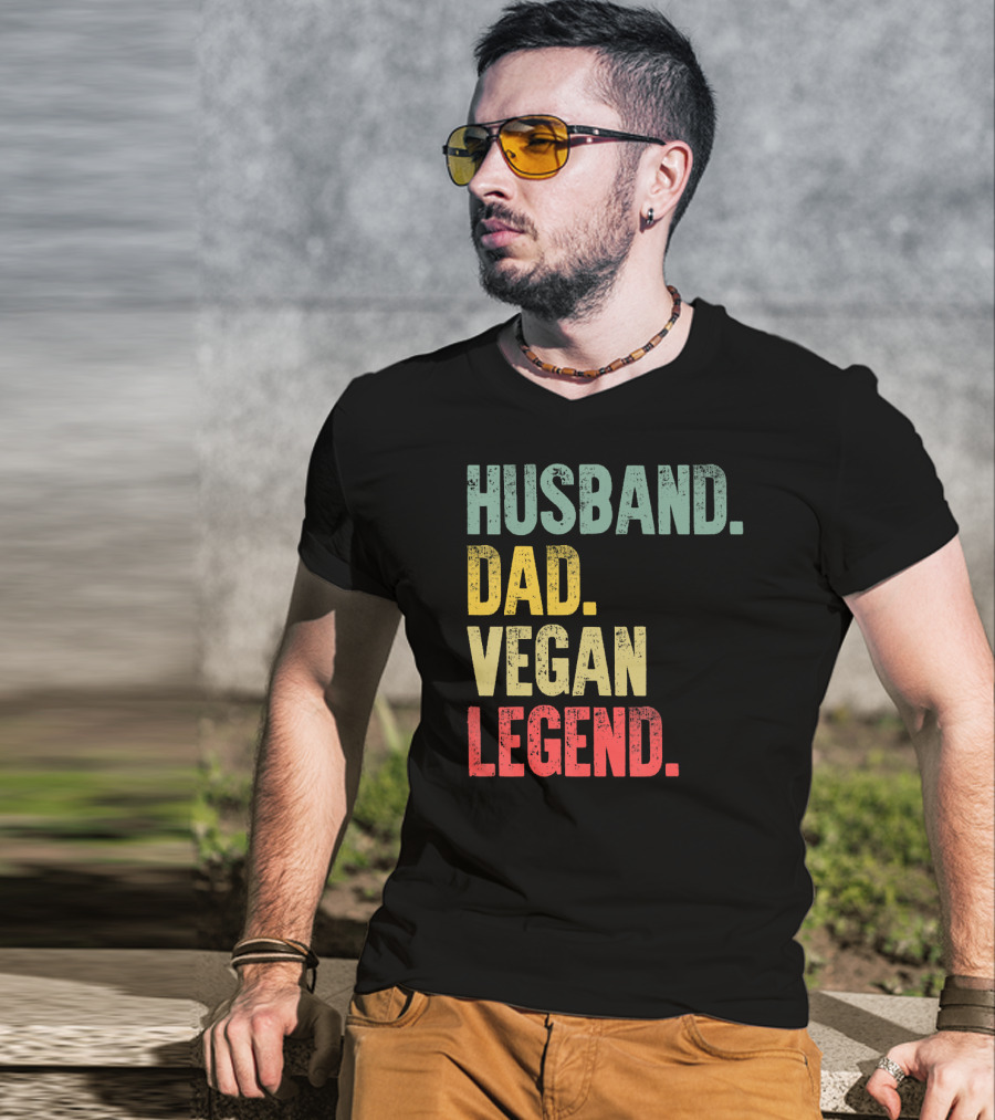 Husband Dad Vegan Legend T-Shirt