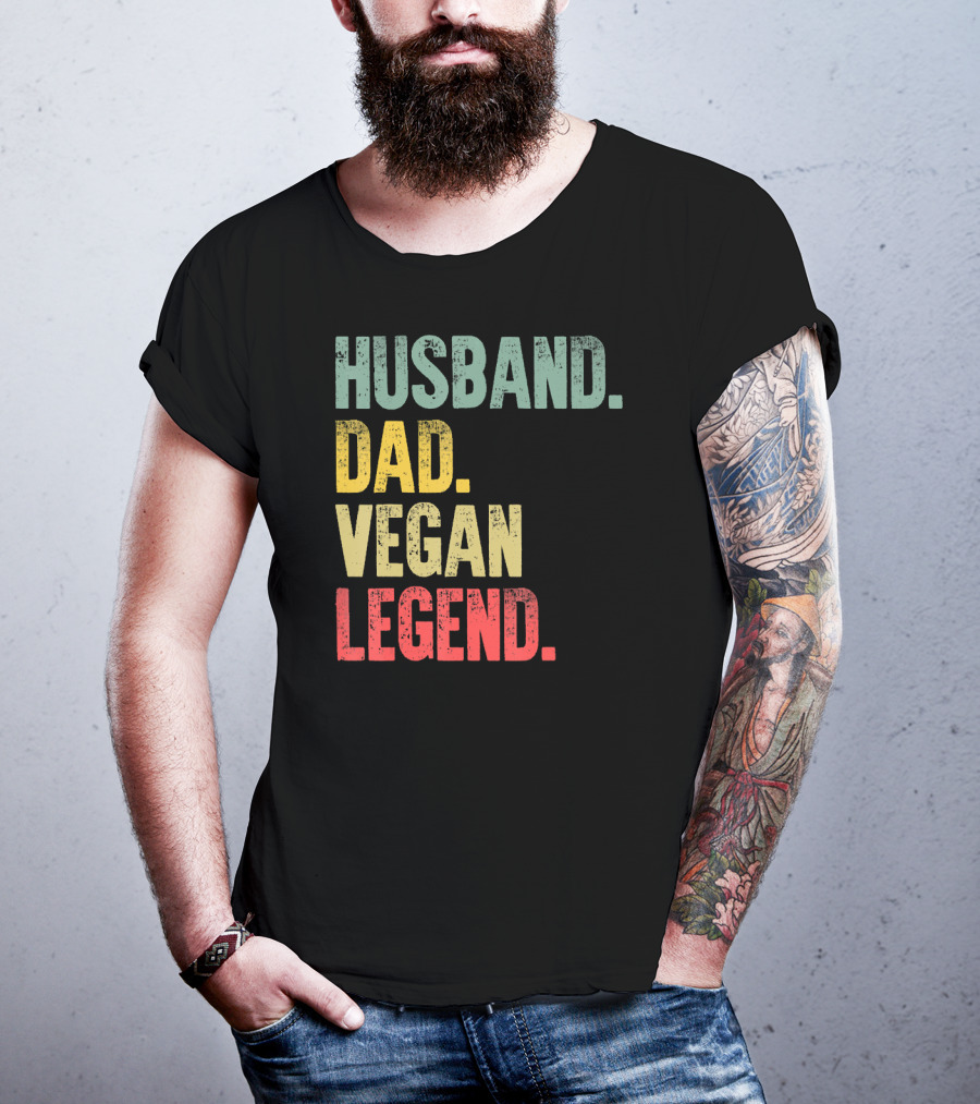Husband Dad Vegan Legend T-Shirt