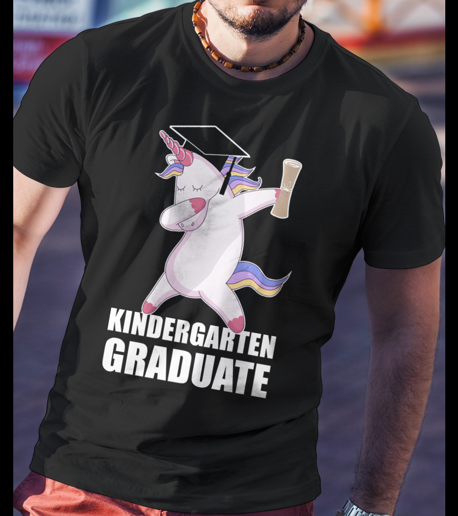 Kindergarten Graduate Unicorn Dab Graduation T-Shirt