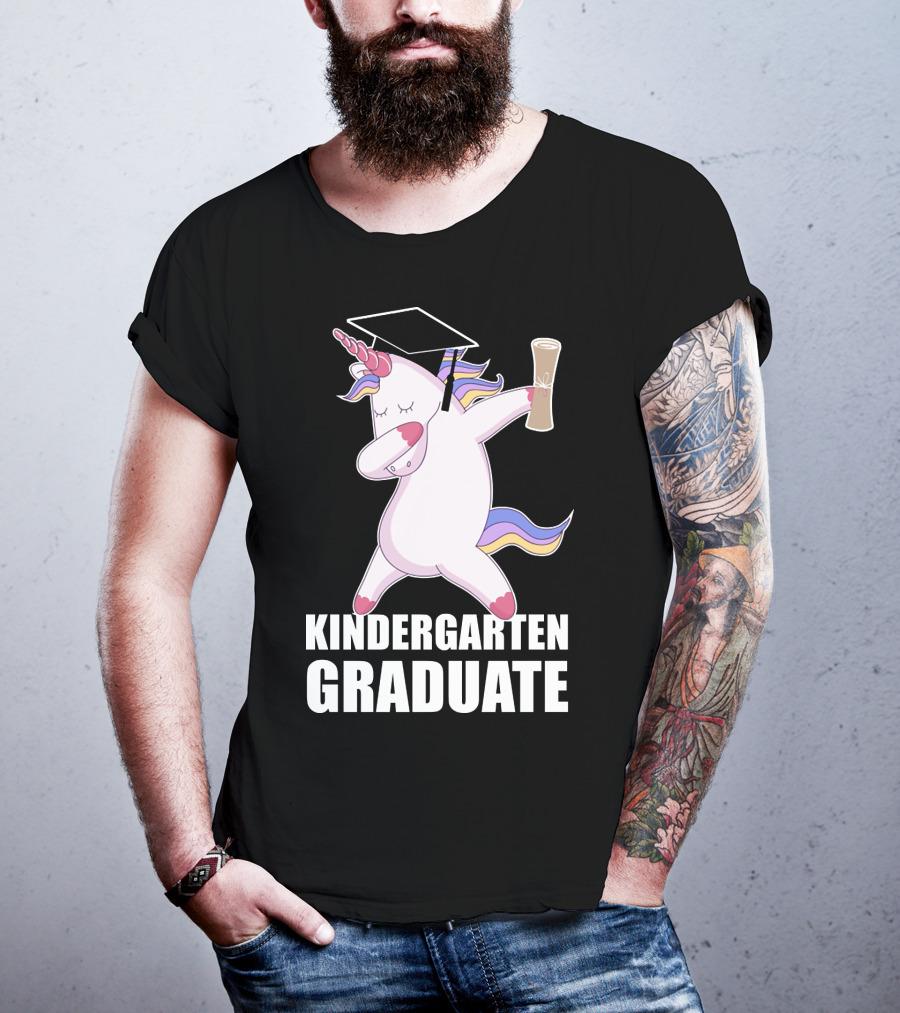 Kindergarten Graduate Unicorn Dab Graduation T-Shirt